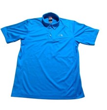 THE NORTH FACE Men's Horizon Short Sleeve Snap Polo Shirt Blue Size Medium