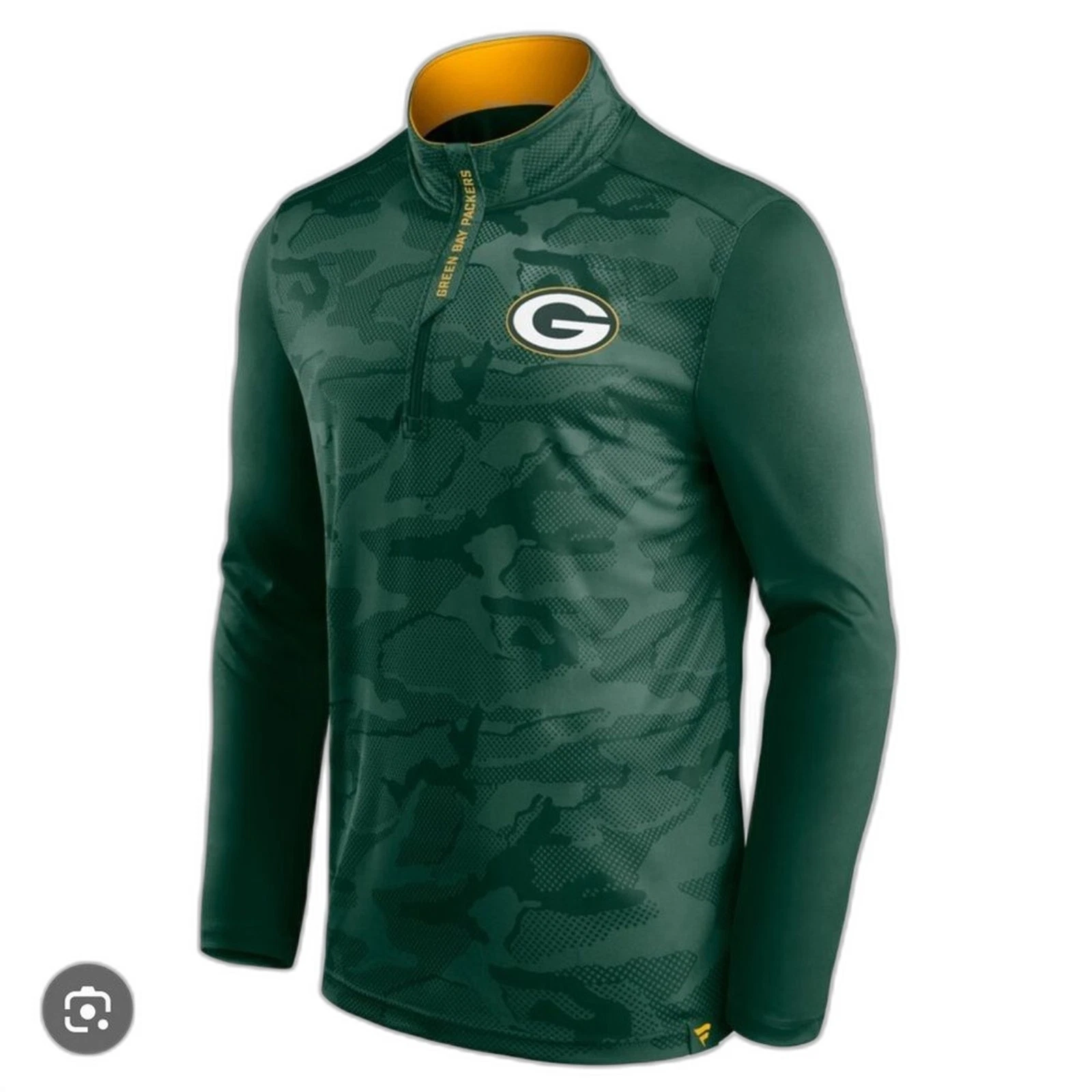 FANATICS Green Bay Packers green camo pullover shirt Size XL