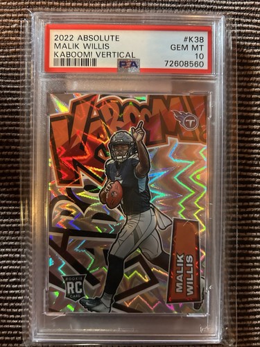 Malik Willis #K38 2022 Panini Absolute Kaboom Vertical card