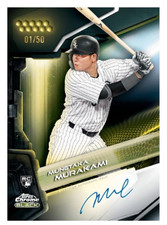 Poster Topps Chrome Black Munetaka Murakami Gold Auto 01/50 RC White Sox RARE