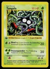 Pokemon Card - Tangela Base Set Shadowless 66/102 1st Edition Common