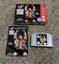 WWF War Zone Nintendo 64 N64 Game Cartridge w Box Manual 1998 CIB Works Complete
