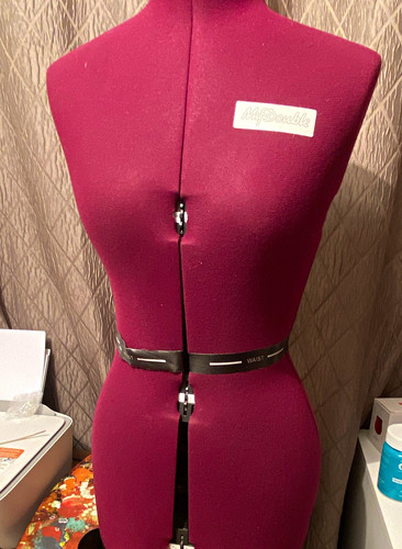 My Double Adjustable Female Dressmaker’s Dummy 4-Part Dress Form, Burgundy