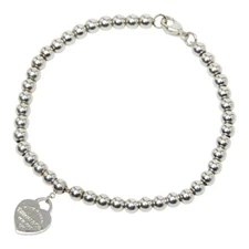 Tiffany & Co. Return to Mini Heart Tag Bracelet with Ball Chain, S... GZl1dv27