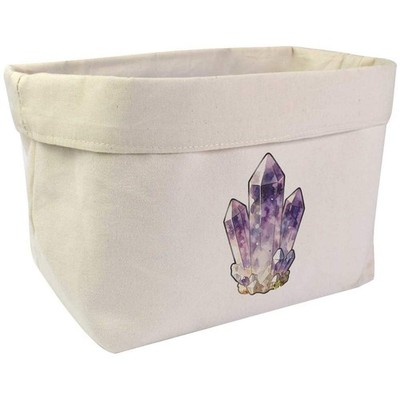 Große Canvas-Organizer/Aufbewahrungstasche ''Amethyst Cluster'' (OR00047380)