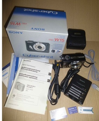 Sony Cybershot DSC-W15   5,1 MP Digitalkamera mit OVP   - ok & toll   anschauen