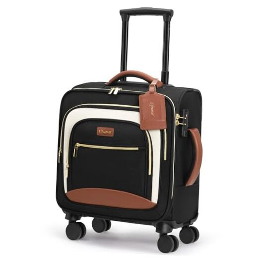 18x14x8 Airline-Approved Underseat Wheeled Carry-On Luggage 16-Inch-image