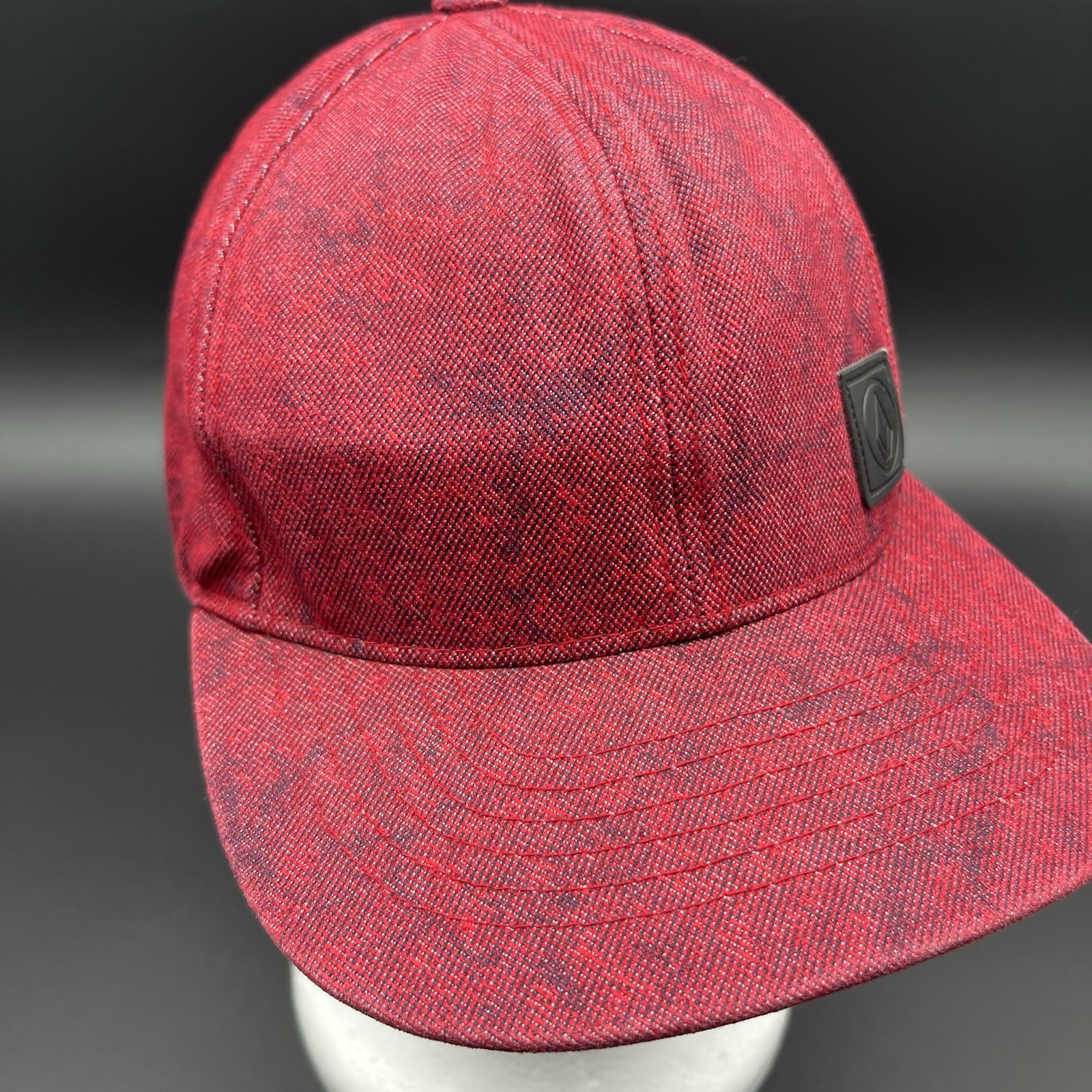 Volcom Stone Hat Red Adjustable Snapback Cap - image 9