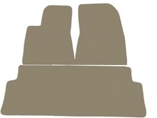 Fußmatten, Autoteppiche für Tesla Model 3 2017-..., Dunkelbeige x14 Rand