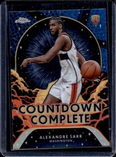 2024-25 Topps Chrome Alexandre Sarr Countdown Complete RC Blue Basketball #CC-12