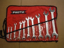 Proto Professional 10 Piece SAE Wrench Set Open End 1/4"- 1 1/8" USA Made *T06