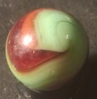 Vintage Akro Agate Corkscrew Mint 31/32" Red and Green Very Nice HTF — photo 2