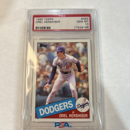 Orel Hershiser #493 1985 Topps card