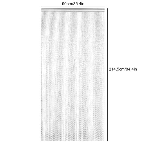 Household Hanging Metal Aluminum Chain Curtain Kit For Room Office Store Dec SPG - Picture 12 of 12