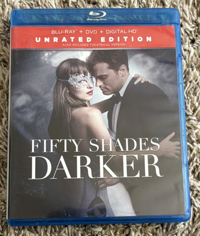 Universal Studios Fifty Shades Darker Blu-ray DVD Unrated Edition Jamie Dornan