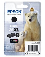Epson 26XL / T2621 / C13T26214012 / C13T26214022 Tinte Schwarz