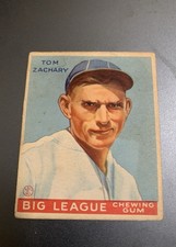 1933 Goudey #91 Tom Zachary no creases nice