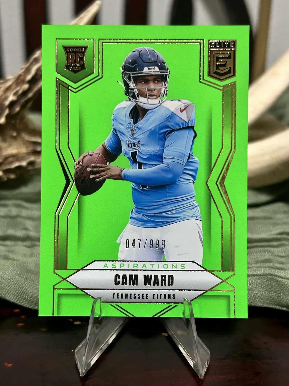 2025 Donruss Elite - Rookies Cameron Ward #101 Aspirations Lime Green /999