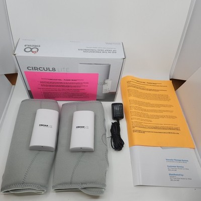 Circul8 Lite DVT Prevention Vascular Therapy System Portable Rechargeable Tested