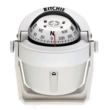Ritchie B-51W Explorer Compass - Bracket Mount - White B-51W UPC 010342160515
