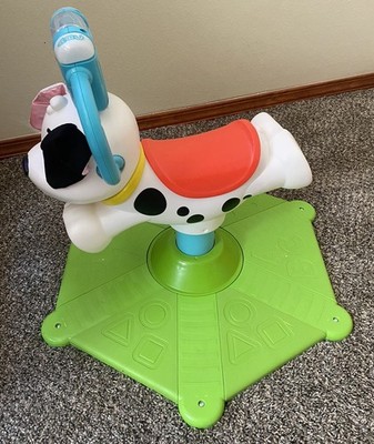 Fisher-Price Bounce & Spin Puppy Ride On Learning Toy for Toddlers Preshool NICE