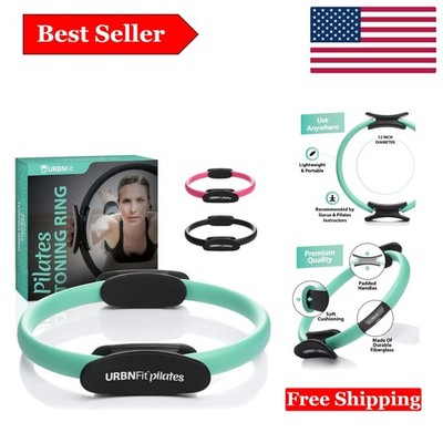 Versatile 12'' Pilates Ring with Dual Grip & Bonus Exercise Guide