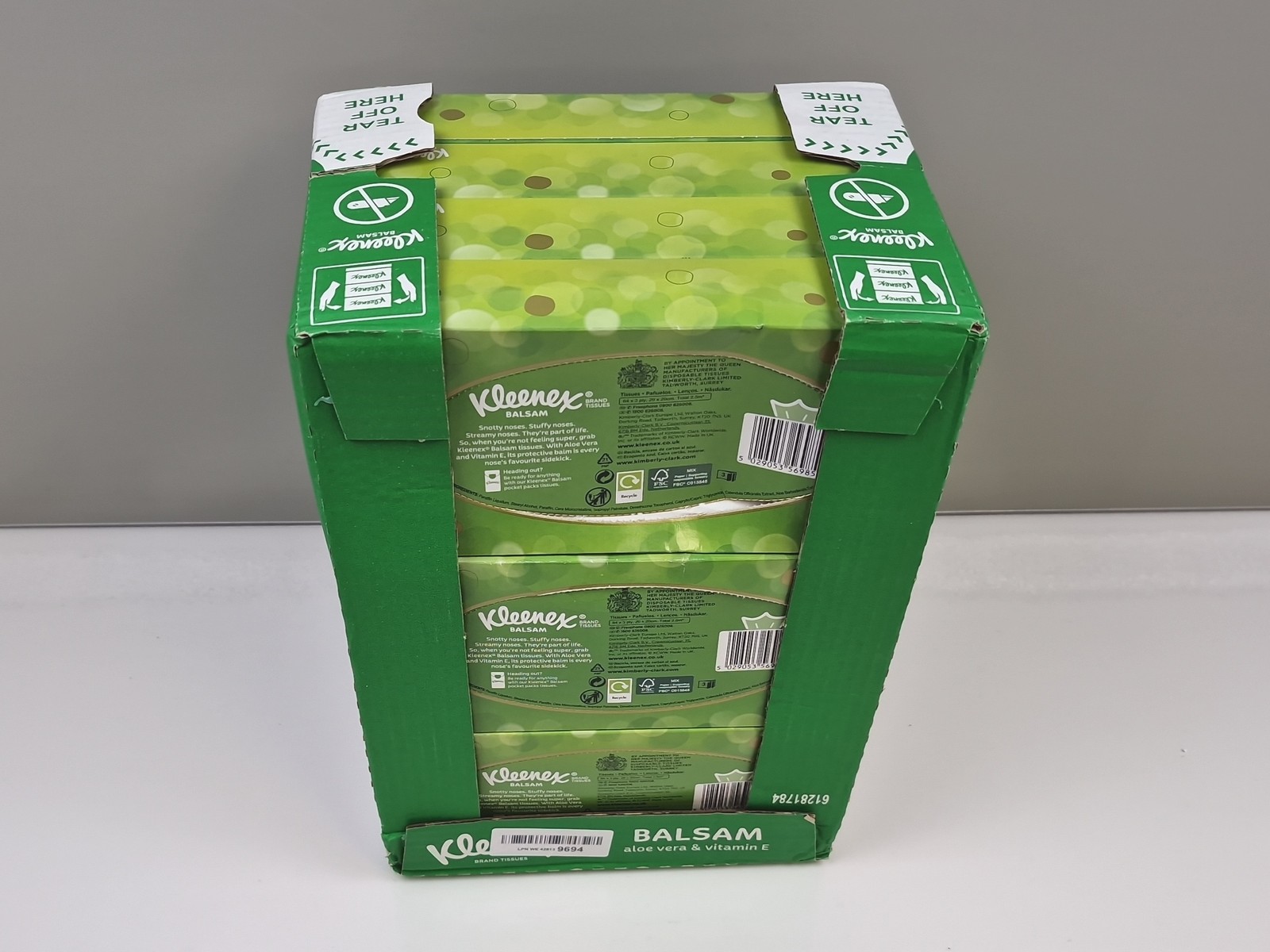 Kleenex® Balsam Facial Tissues - Multipack 12 Tissue Boxes - Balm Tissues