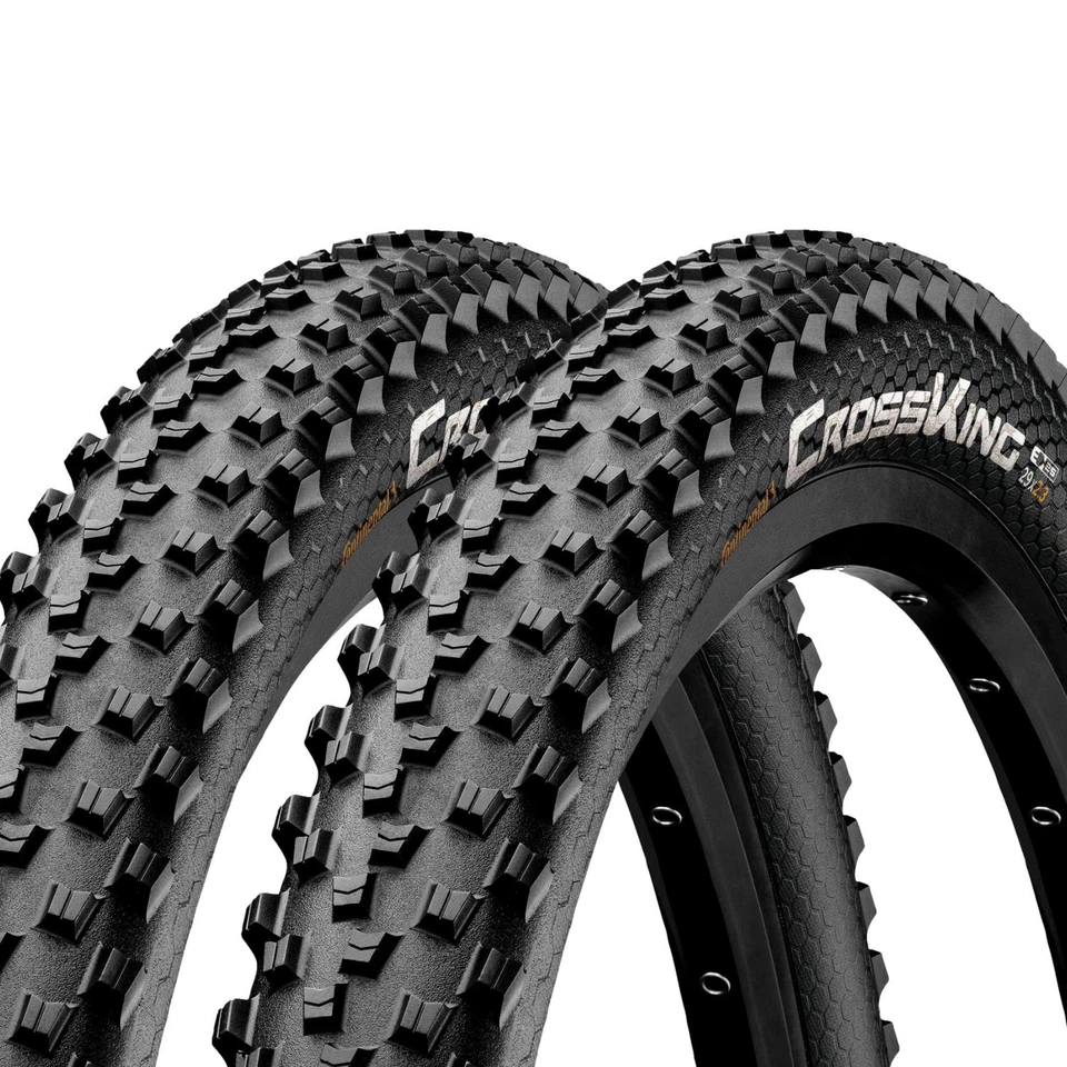 2x Set Continental Gomma Bicicletta Crossking 2.0 29 Pollici 58-622 MTB Trekking