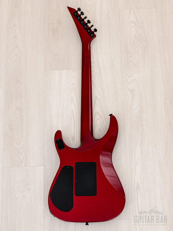 Guitarra Jackson Stars Soloist JSSLE-150 2002 vintage mástil rojo medianoche Foto 3 de 4
