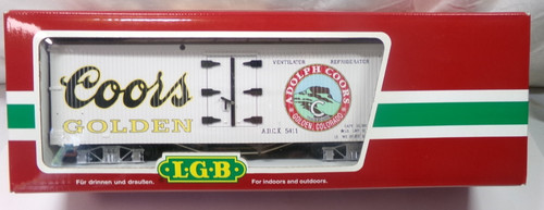 Coche frigorífico Coors escala G LGB #43720 en caja original (lote 6894) | Zustand: Used