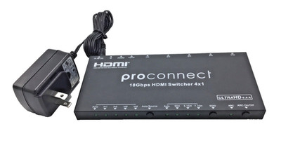 ProConnect SW-414K HDMI 2.0 Switcher 4 × 1