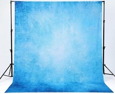6x8ft Abstract Blue Photography Backdrop, Old Master Background for Portrait, He