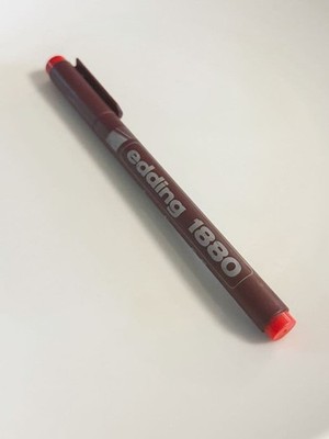 edding 1880 draw liner red 0.5mm #fe64a0