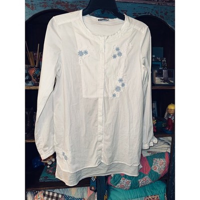ERMANNO SCERVINO JUNIOR EMBROIDERED BLOUSE MADE IN ITALY 14