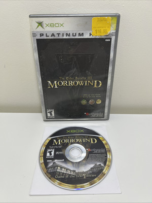 The Elder Scrolls III: Morrowind (Platinum Hits Edition) (Microsoft Xbox, 2002)