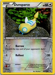 Dunsparce 68/108 Reverse Holo XY Roaring Skies