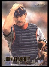 John Flaherty 1996 Fleer #110 Detroit Tigers MLB READ FREE SHIPPING AutographDen