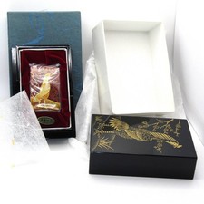 Bird Rooster Real Gold Makie The 17th year of Heisei Zippo Oil Lighter MIB Rare
