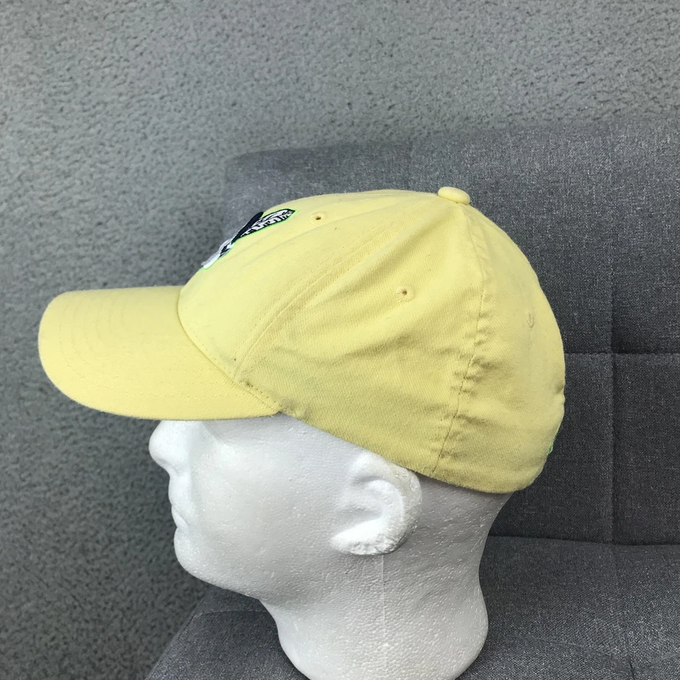 Gorra ajustada de los Indios de Cleveland amarilla verde MLB jefe de béisbol Wahoo Foto 3 de 4