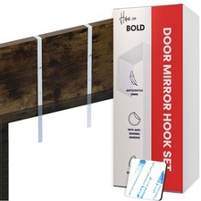 Over-The-Door Mirror Hanger Patent Pending-Adjustable 14.5-inch Doors Mirror ...