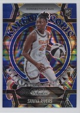 2025 Panini Prizm WNBA Kaleidoscopic Blue Pulsar /199 Saniya Rivers #8 15sd