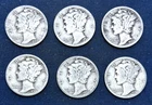 1930-P (6)   Mercury Silver Dimes     - all Philadelphia, all for 1 money
