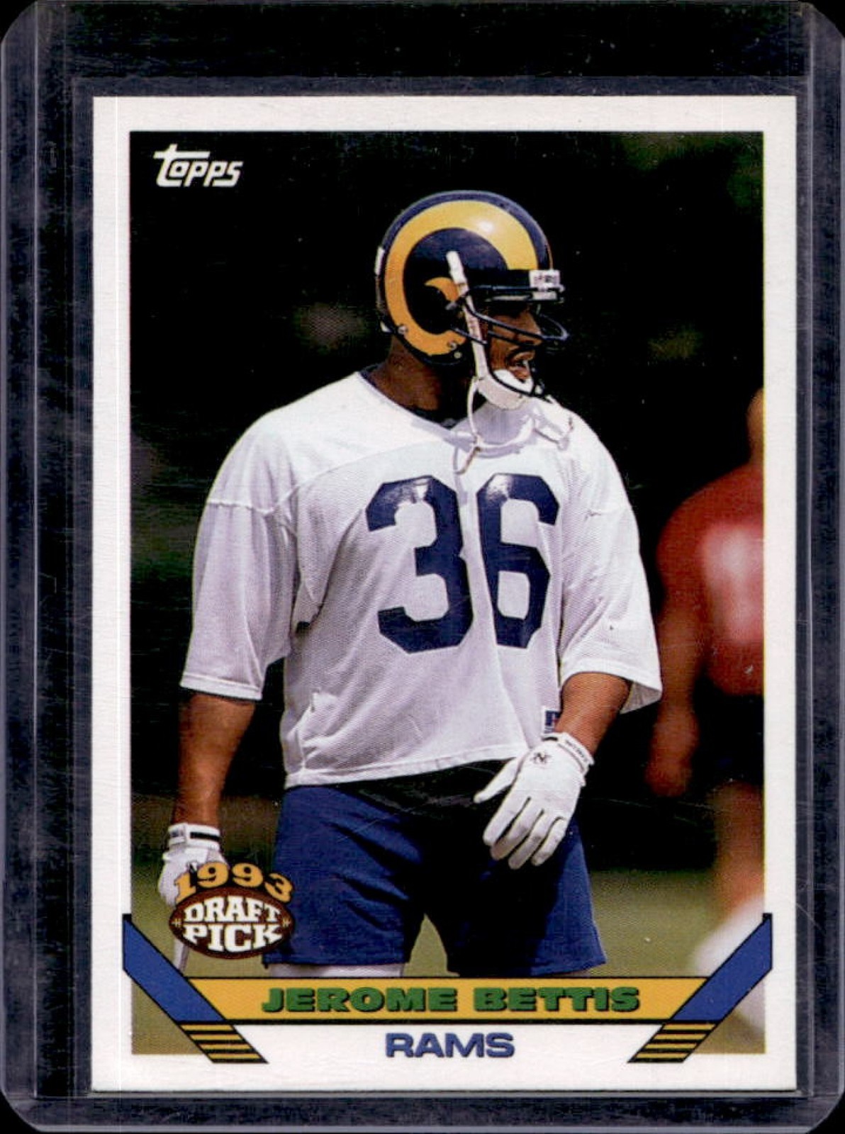 1993 Topps Jerome Bettis Rookie RC #166 Rams