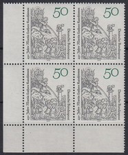 Germany Bund FRG 1979 Mi.1016 ** Bl/4 Painting Paintings Cranach Luther [vd1095]