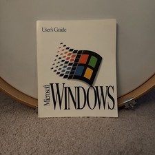 Rare Vintage 1991 Microsoft Windows Version 3.1 User's Guide Manual Original OEM