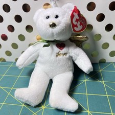 Ty Jingle Beanies GIFT The Angel Bear White Version Ty Beanie Babies