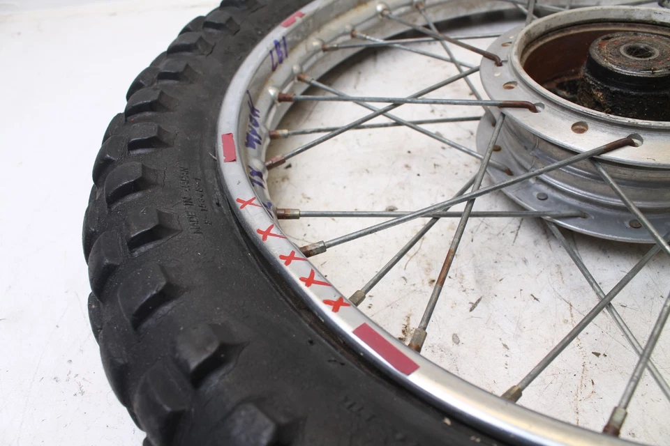 Llanta delantera Honda XL70 Trail 90 CT90 OEM 44601-107-770 1,40x16 doblada dañada Foto 4 de 4