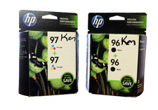 HP 96 + 96 Black & 97 + 97 Tri-color: 4 HP Ink Cartridges