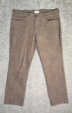 Weatherproof Vintage Men's Corduroy Straight Fit Stretch Brown Pants size 38x30