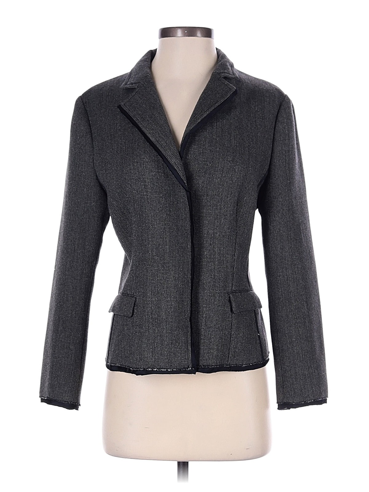 Prada Women Gray Tweed Blazer 42 italian
